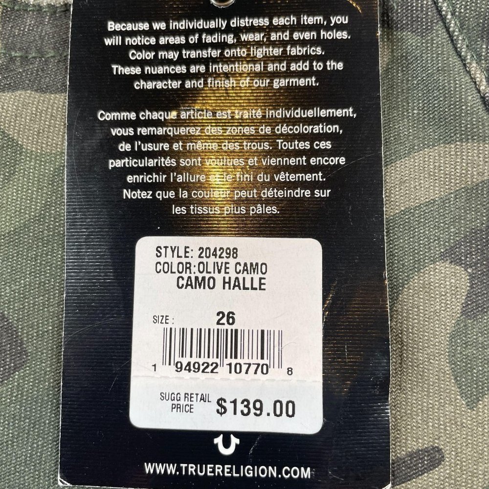 True Religion Women's Halle Camo Skinny Jeans - Picture 15 of 15